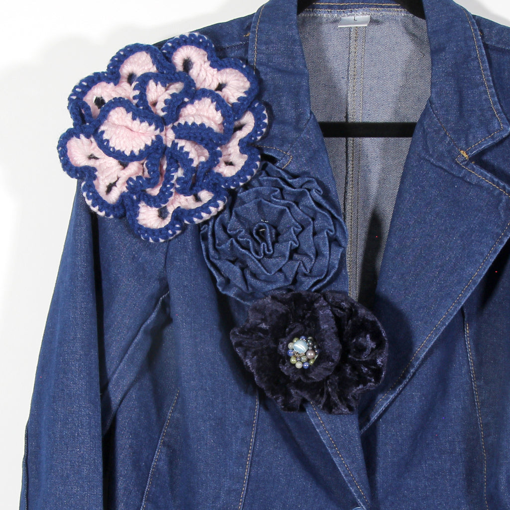 Ladies Denim Blazer Jacket