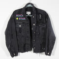 Rock Star Black Denim Jacket