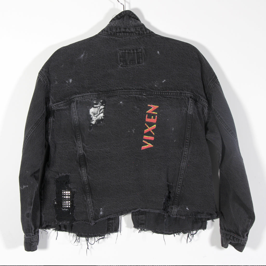 Rock Star Black Denim Jacket