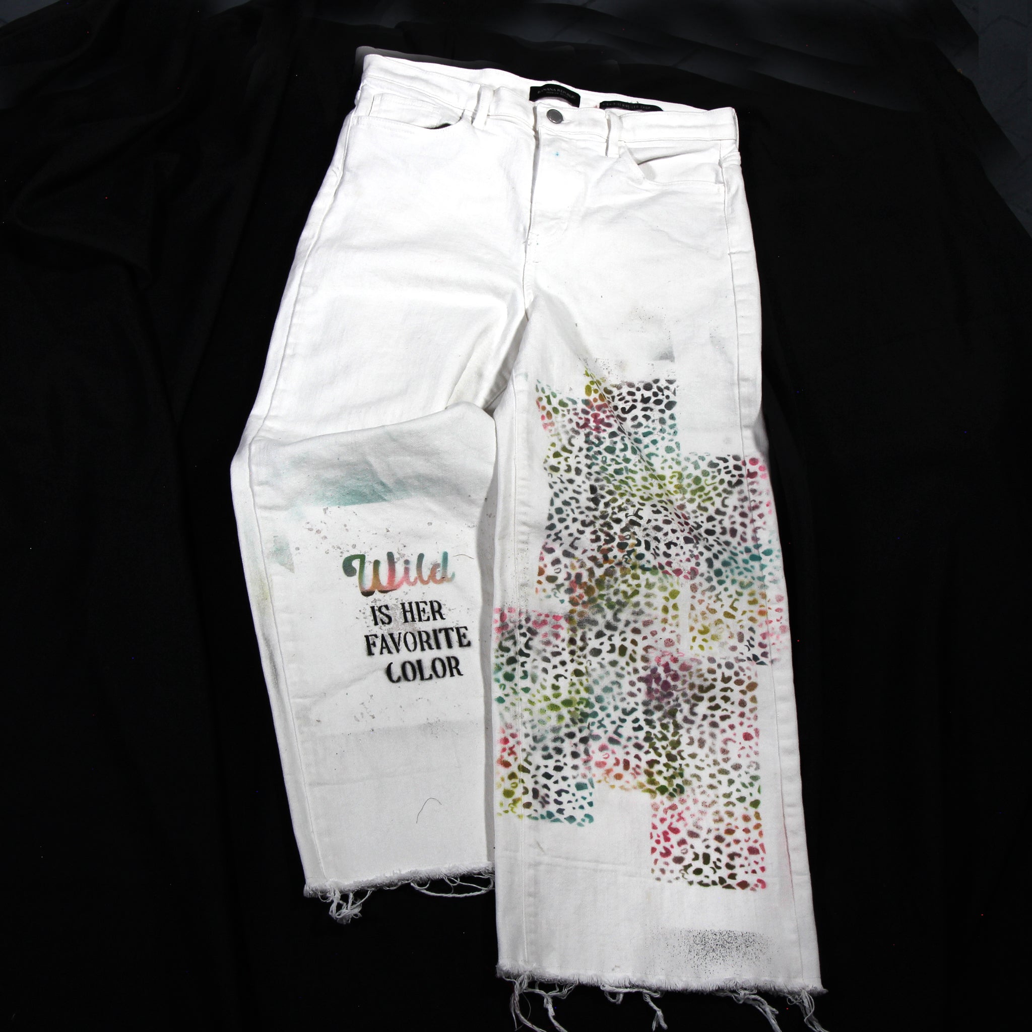 Women's White Denim "Wild is Her Favorite Color"
